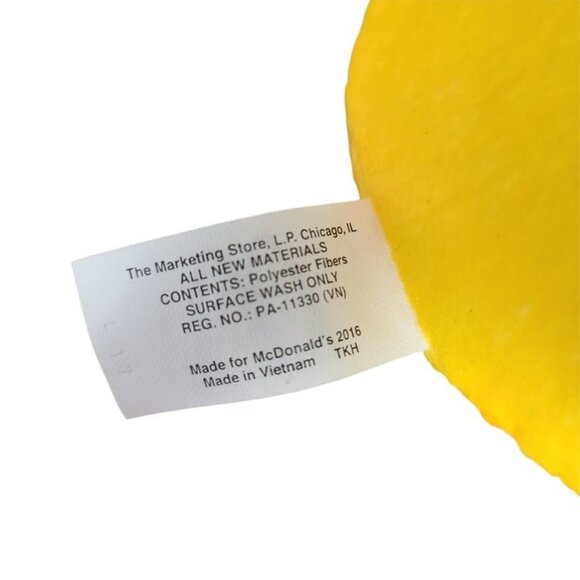 McDonalds Wow Emoji 2 inch Plush Surprise Shock Happy Meal Toy Stuffed Animal - Picture 4 of 5